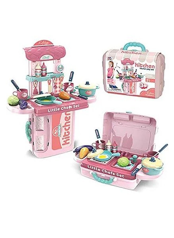 Toy Vibes Plastic 3 in 1 Chef Set of 30 (Multi Color) - Image 3